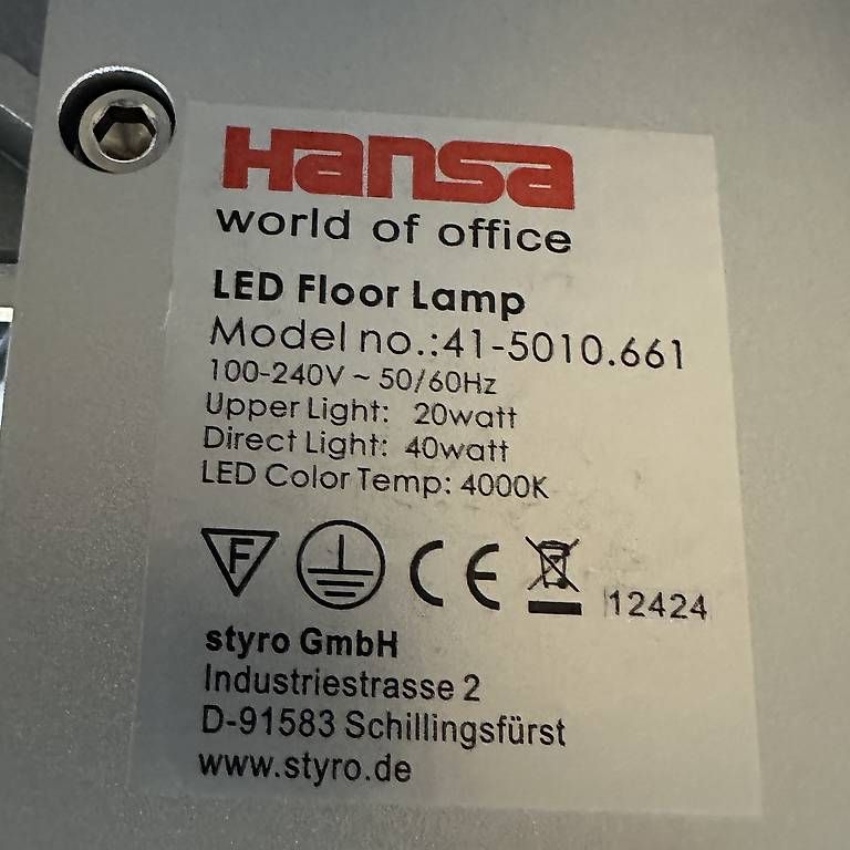 Lampen: Lampadaire avec deux boutons  – Gebraucht aus La Chaux-de-fonds von ccjp 3