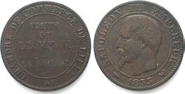 NAPOLEON III Module de 5 cts 1853 VISITE A LA BOURSE, LILLE