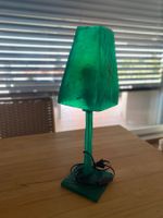 Design Tischlampe grün Kunstharz Vintage Look