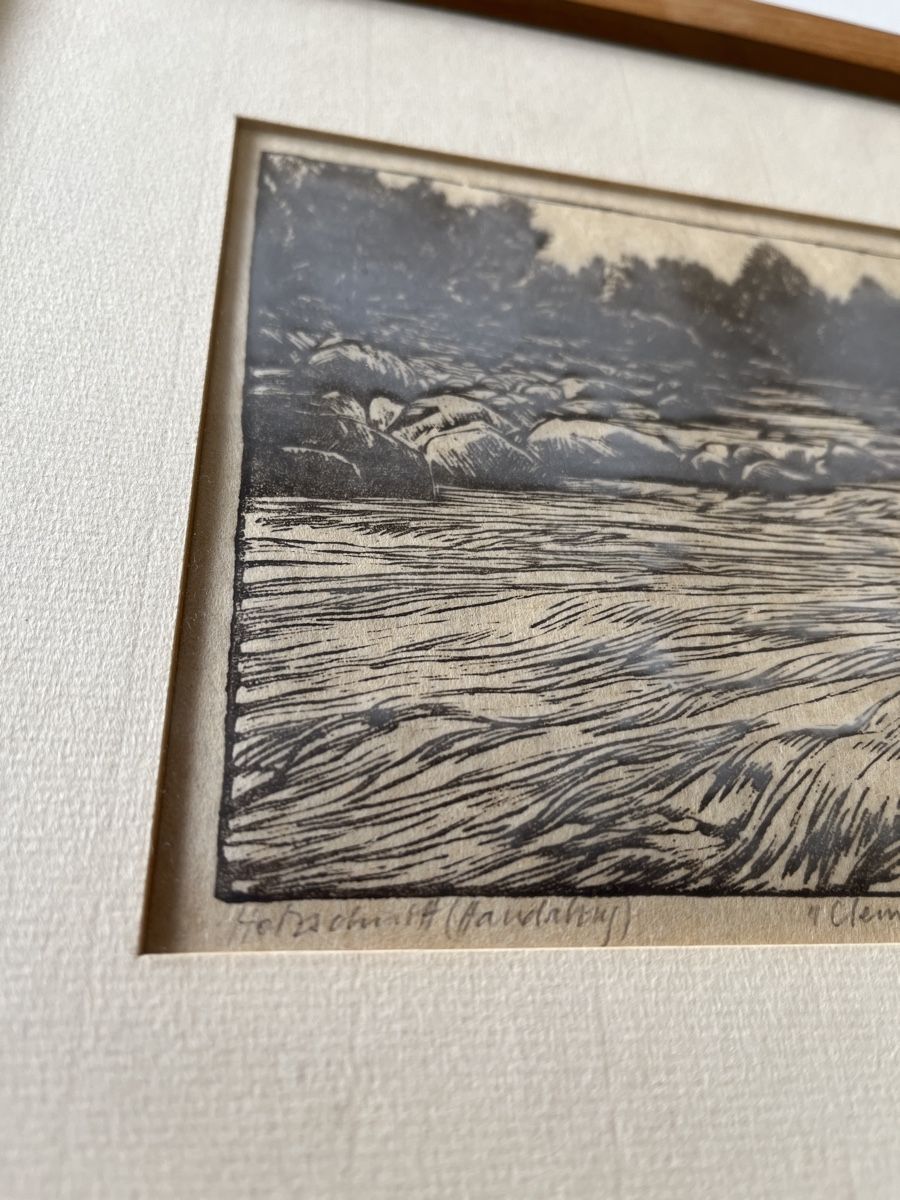 Xilografie: Holzschnitt von Andreas Chiquet – Usato da Gelterfingen venduto da liq-nator 3