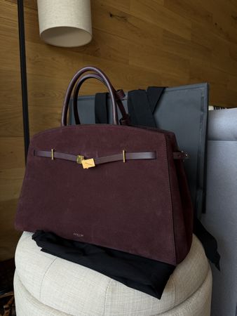 DeMellier The Hudson Burgundy Wildleder & Burgunder glatt