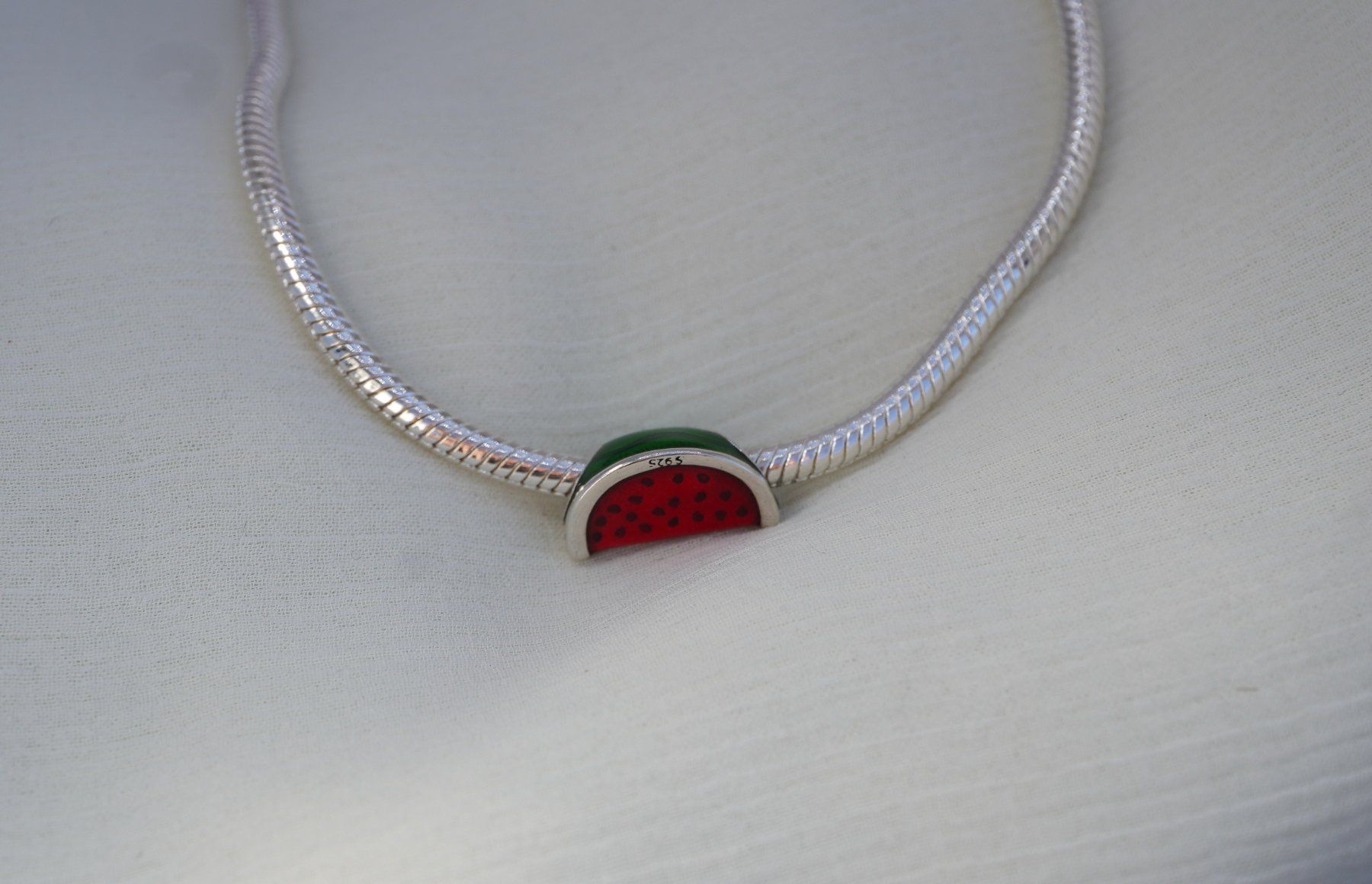 Anhänger: Charm "Melone" zu Pandora 925 Silber – Neu (gemäss Beschreibung) aus Niederbüren von Fidi5 4