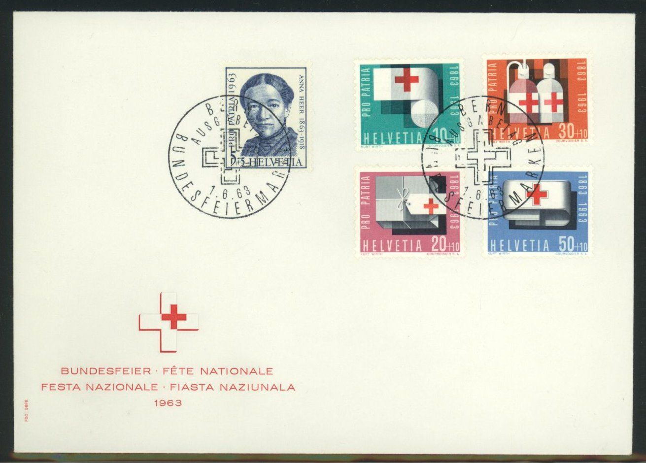 Tutti i francobolli: 1963, FDC, Pro Patria (2) – Usato da Willisau venduto da Vollstempel