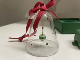Swarovski Crystal Bell Ornament, New in Box, Festive!