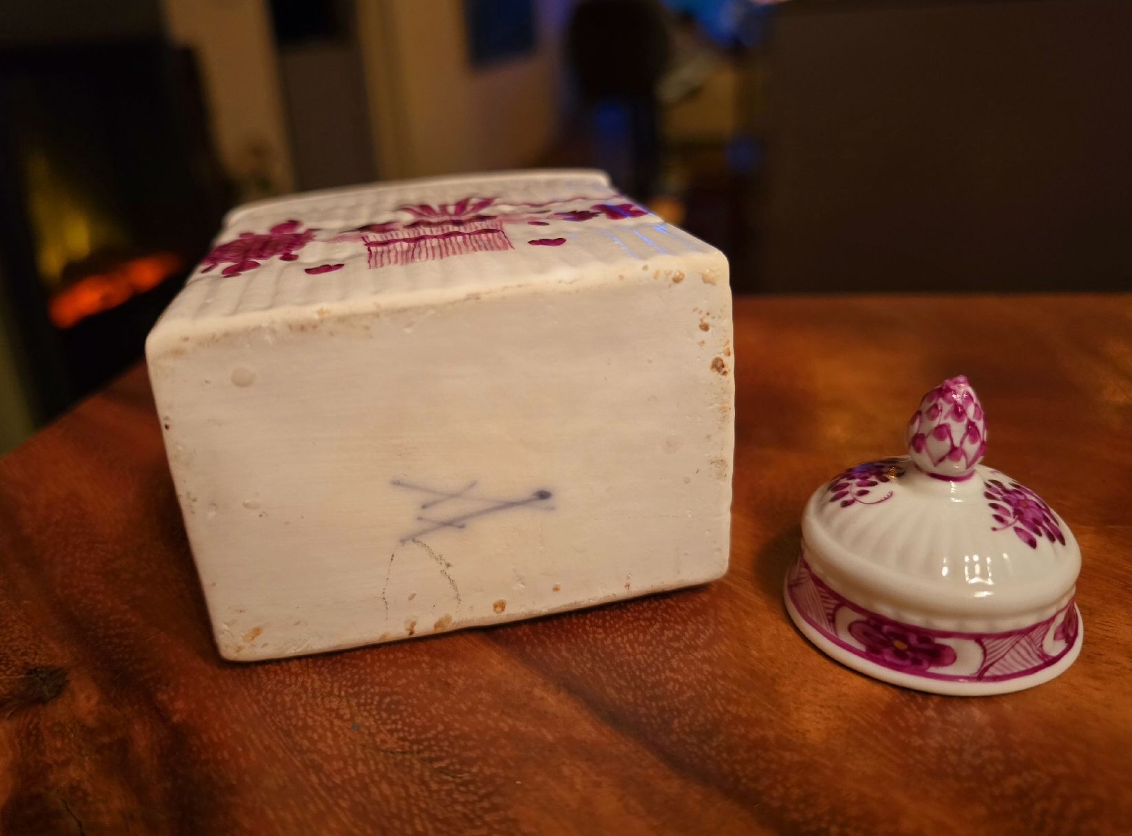 Zuccheriere: Meissen Teedose um 1780 – Usato da Opfikon venduto da koiliebhaber 2