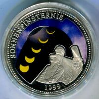 Silbermedaille - Sonnenfinsternis 1999