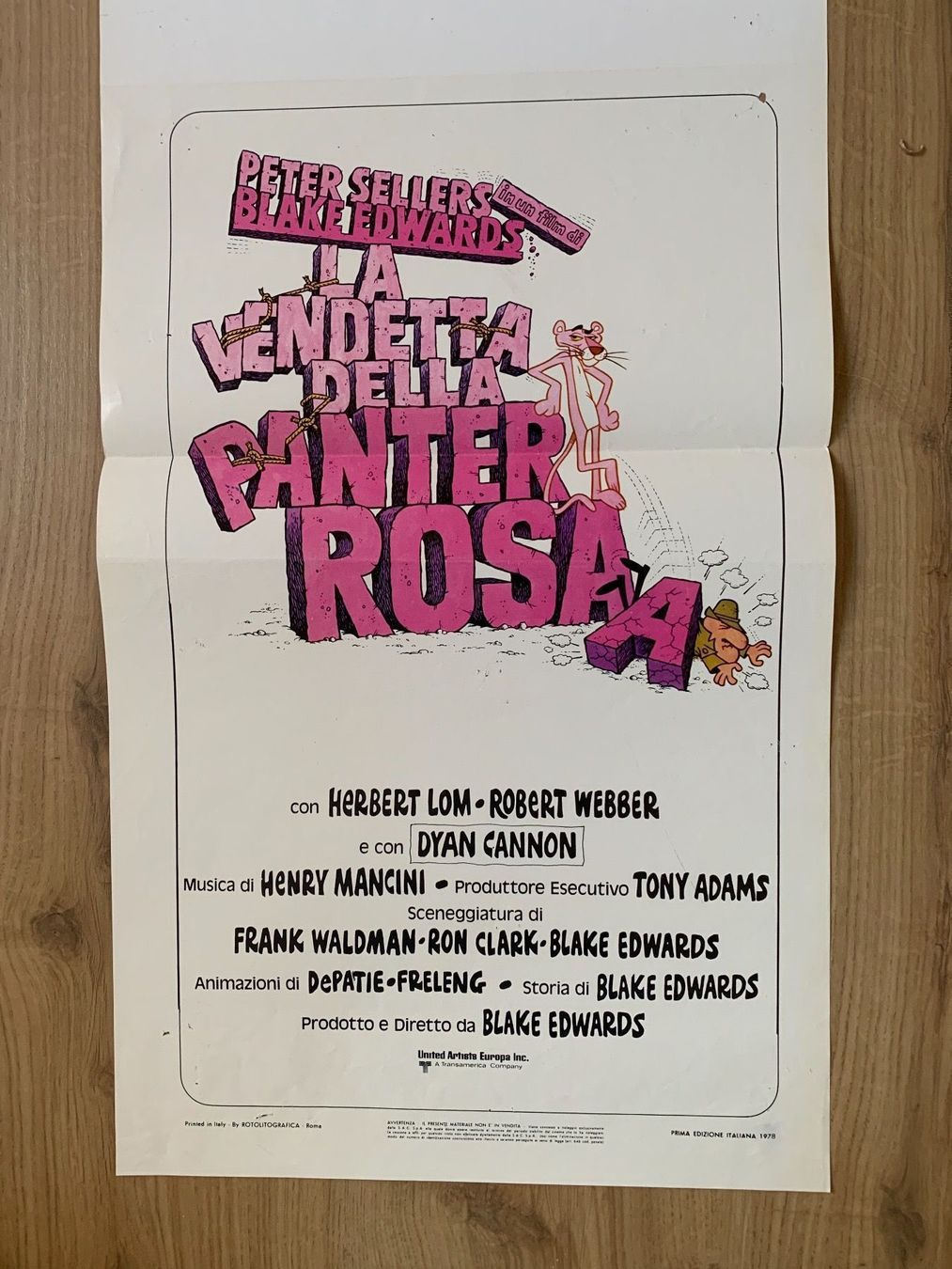 Foto & Immagini: Original Filmplakat Pantera Rosa – Usato da Bern venduto da Artbrokerswitzerland 3