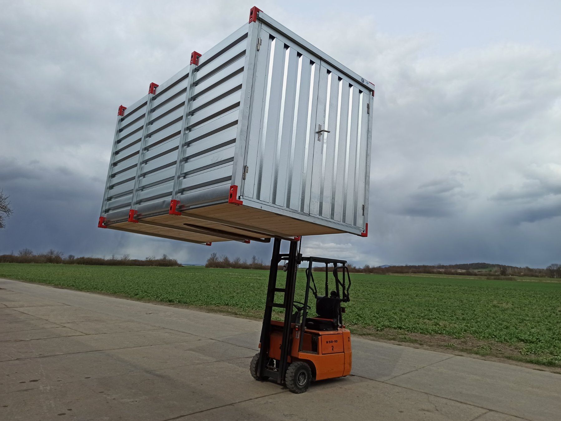 Contenitori edile: ✅ 4m Lagercontainer in Anthrazit Grau / Material- Container – Nuovo e nell'imballaggio originale da Zürich venduto da max_82mz 5