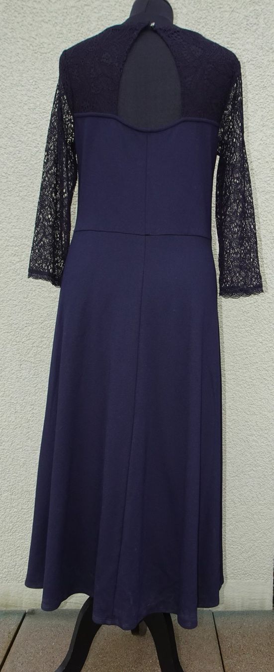 Vestiti: Kleid Zero Gr 40 dunkelblau spitze Cocktailkleid Maxikleid – Usato da Winterthur venduto da blumeblau77 6