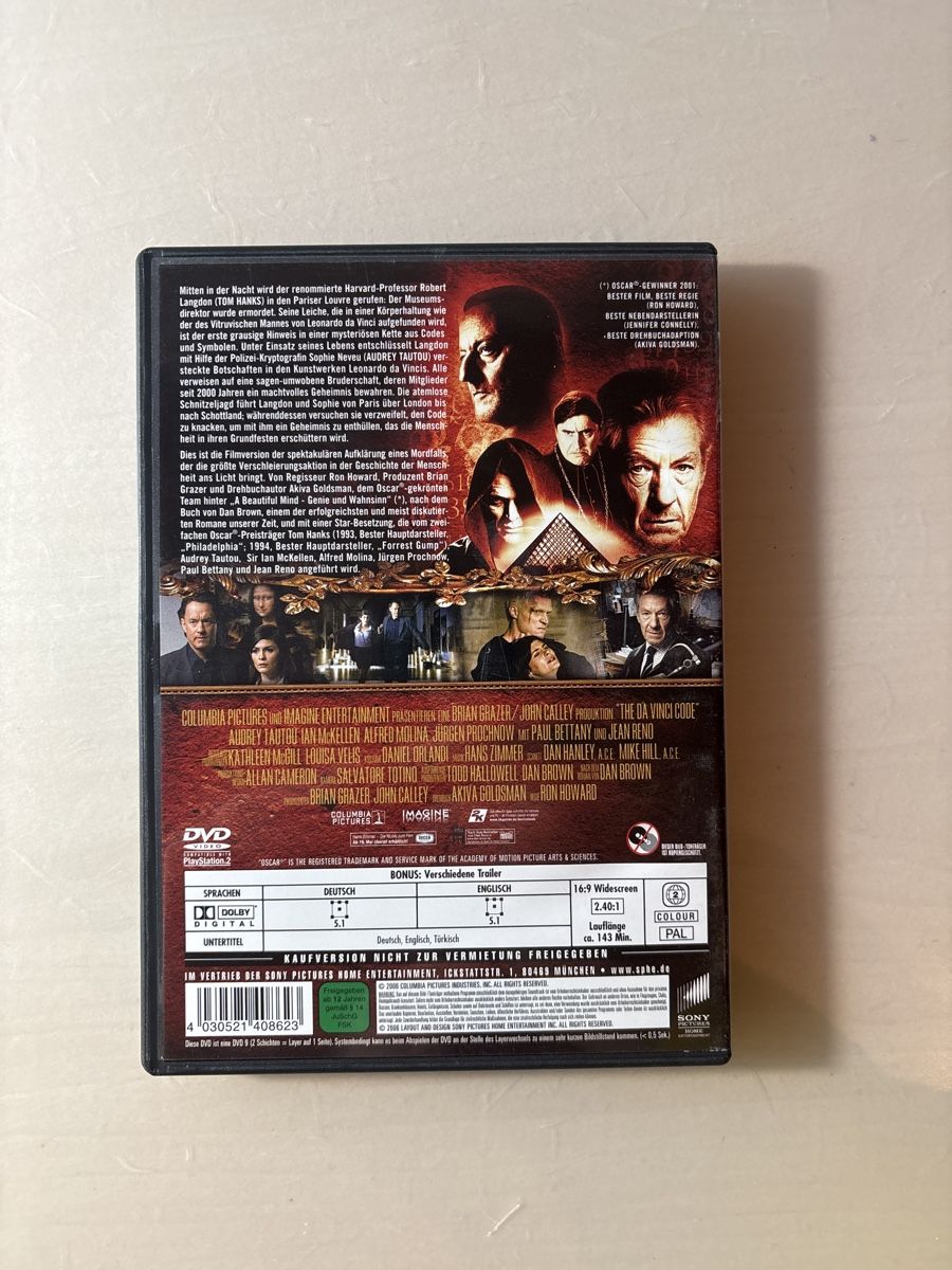 Alle DVDs: The Davinci Code – Gebraucht aus Ruswil von Slivio_ 1