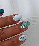 Unghie finte: Nail Nageldesign Glitzer Rosa Nägel Fish Scale Sequins Glitt – Nuovo e nell'imballaggio originale da Hüttwilen venduto da pinti55 3