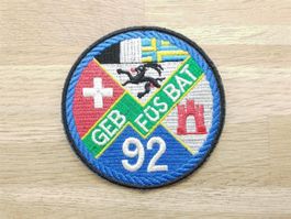 Badge Geb Füs Bat 92 blau