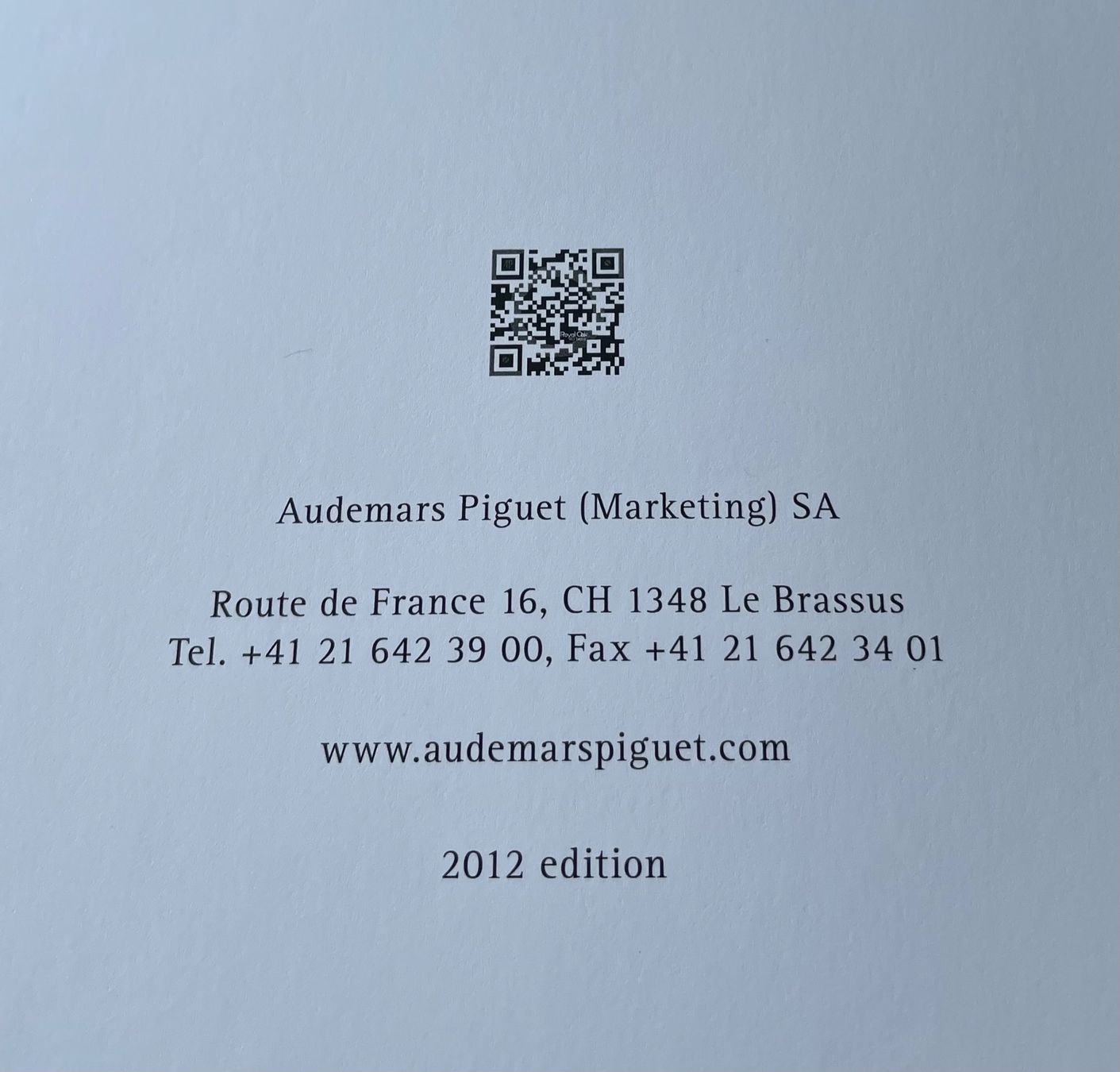 Libri: Audemars R. Oak 40 Years 2012 edition – Usato da Morbio Inferiore venduto da Ecod 5