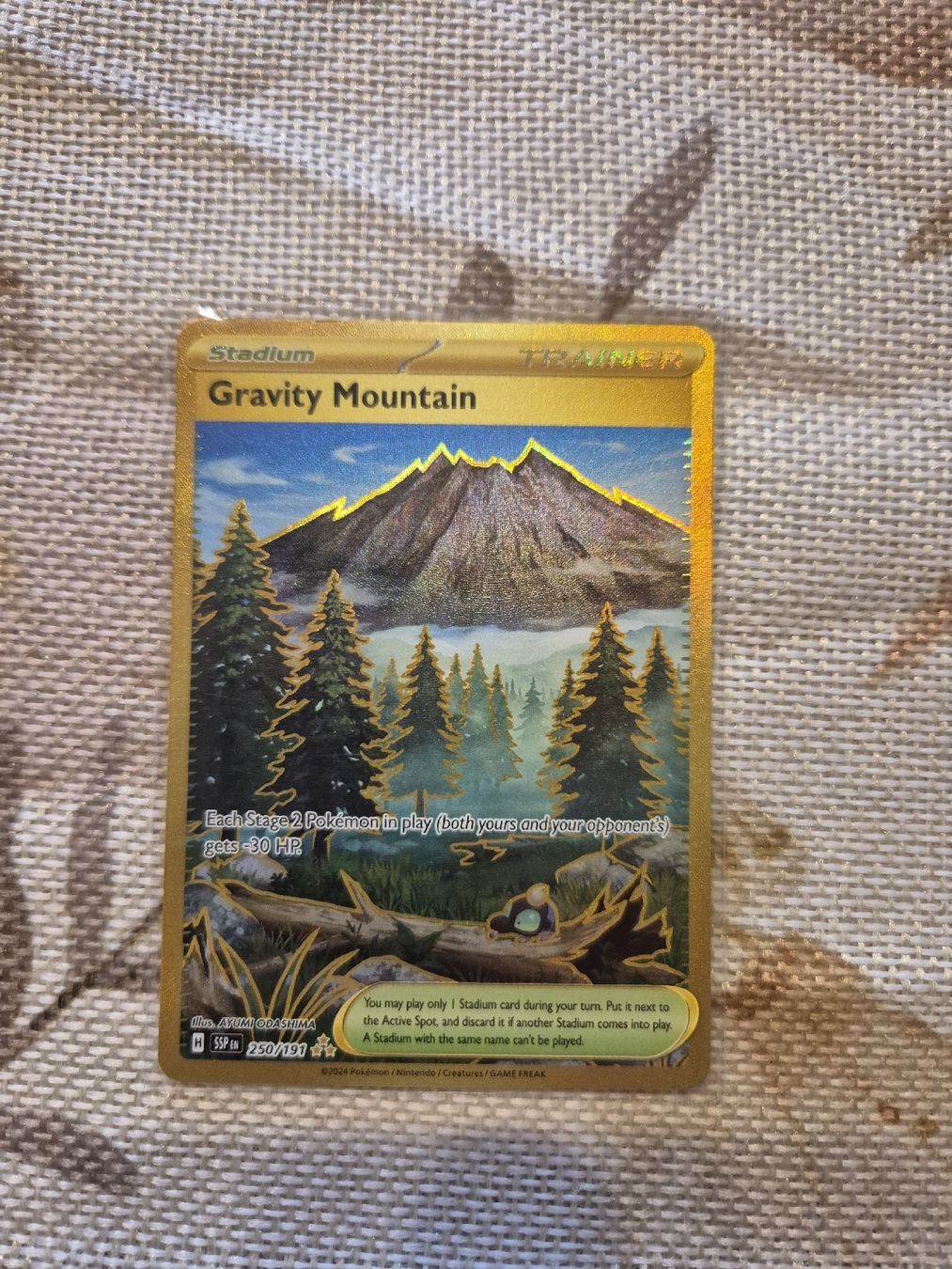 Pokémon Sammelbilder & Trading cards: Gravity Mountain Full Art Pokemon SSP 250/191 EN – Neu (gemäss Beschreibung) aus Altdorf UR von Josi5588