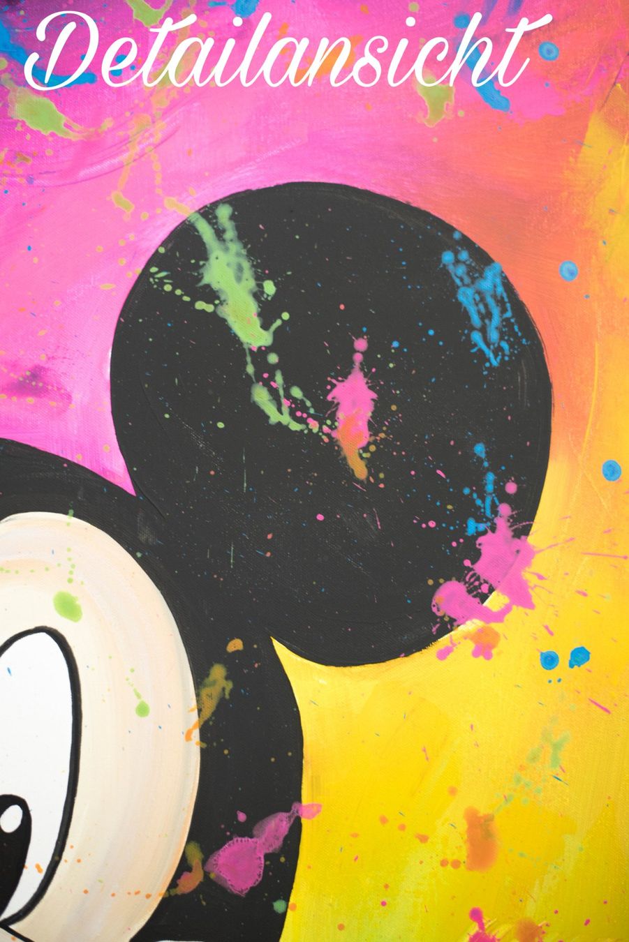 Dipinti: Acrylbild "Micky" Disney bunt Neu Unikat – Nuovo e nell'imballaggio originale da Rheinau venduto da Sussel 4