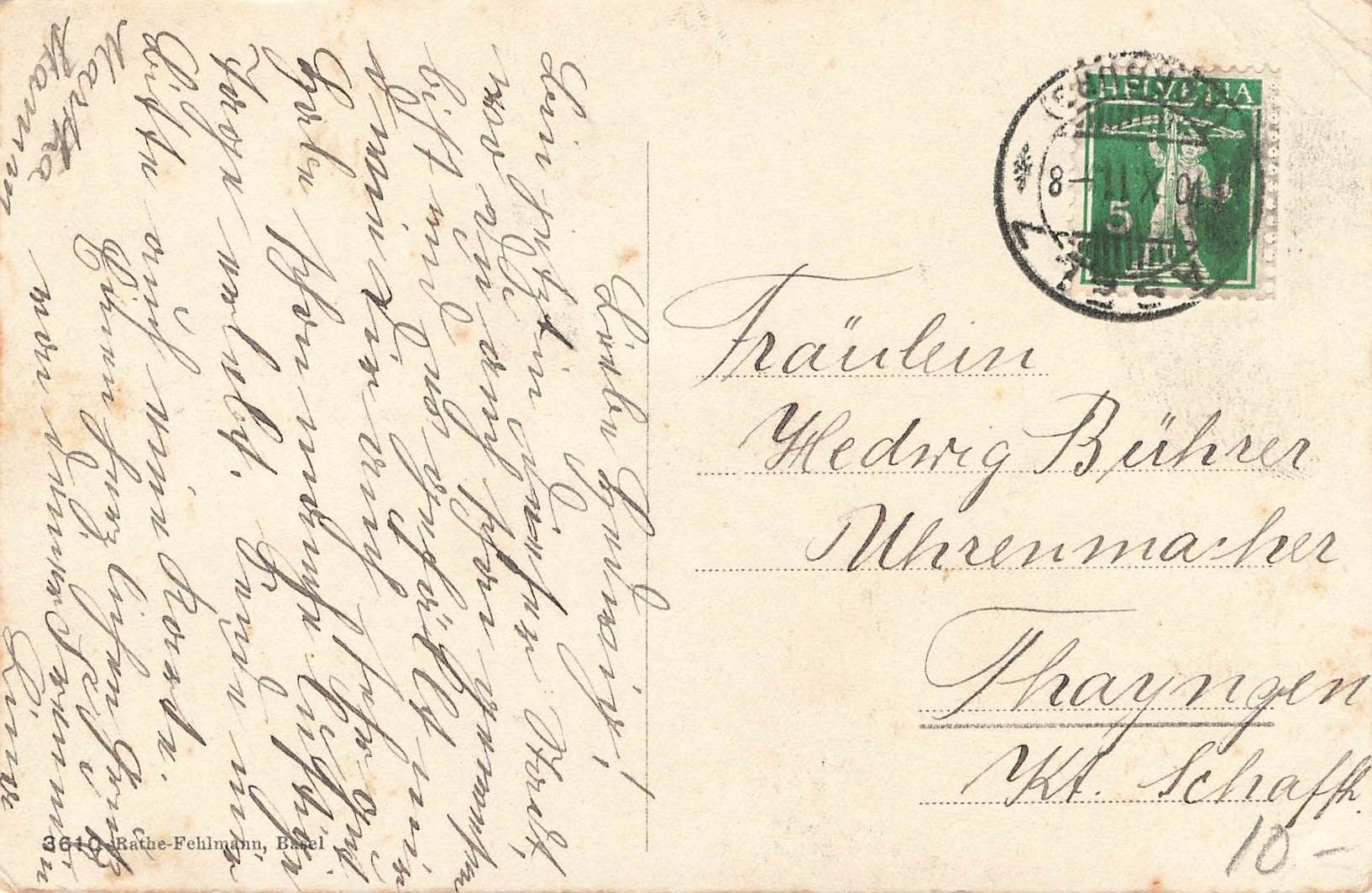 Cartoline postali: Basel – Usato da Biasca venduto da Blenio71 1