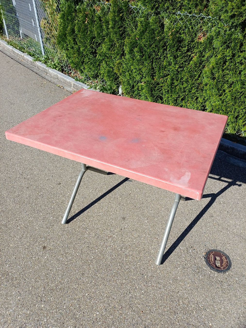 Bigla Tische: Vintage Gartentisch, klappbar, GFK – Gebraucht aus Niederuzwil von wolkenlos80 4