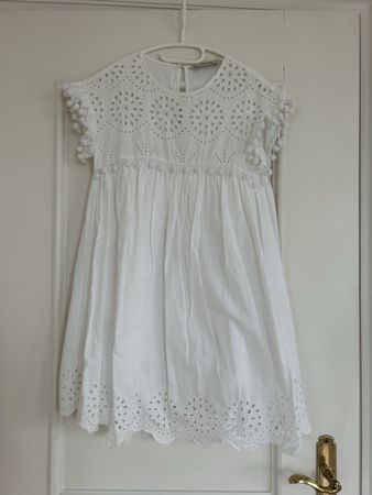 Zara Babydoll Cotton Dress - Sommerkleid in weiss