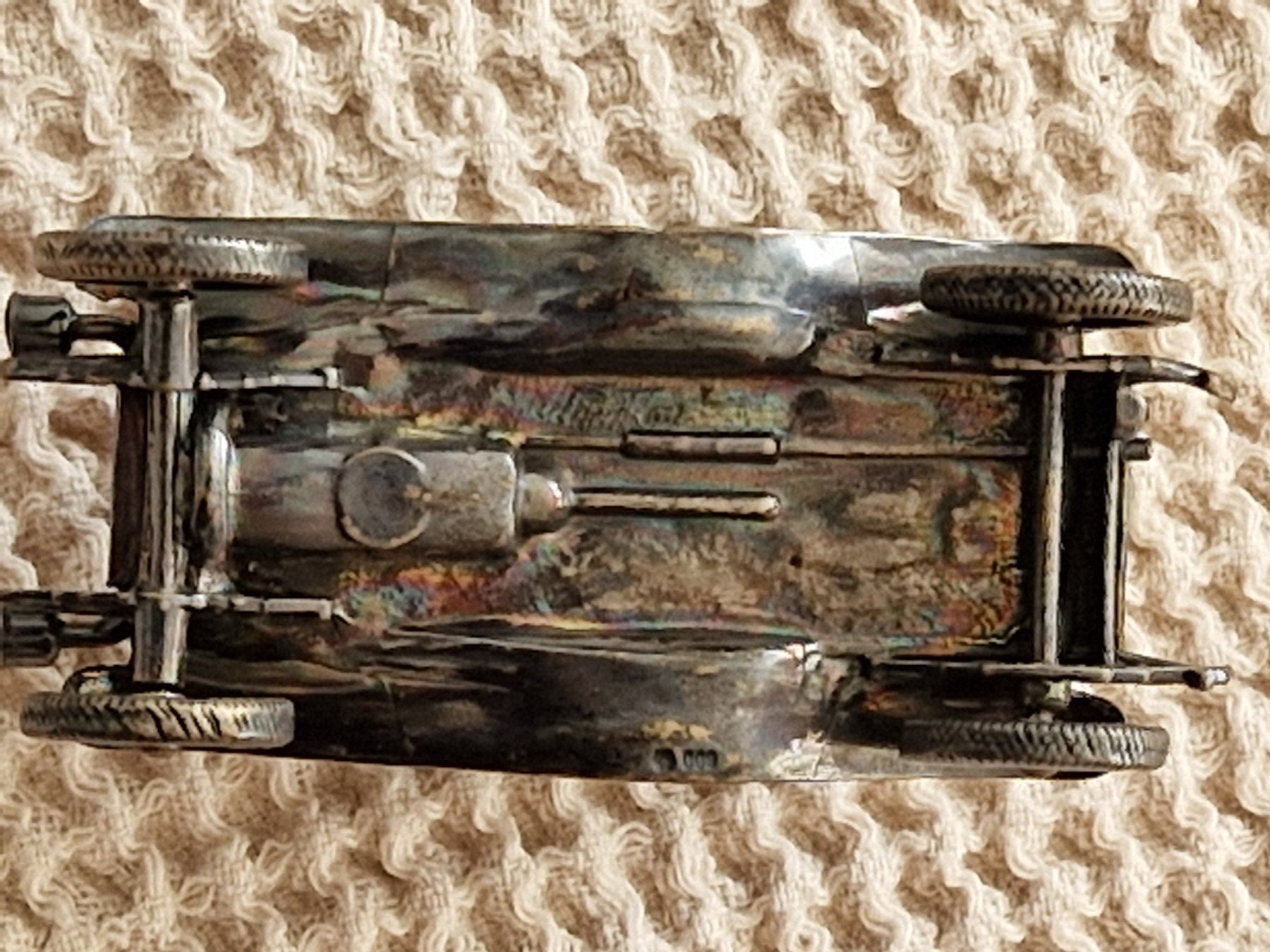 Kit di modellismo & Modellini statici: Antiker Silber-Oldtimer-99g-800er Silber mit Stempel Krone – Usato da zunzgen venduto da Lorelei3 2
