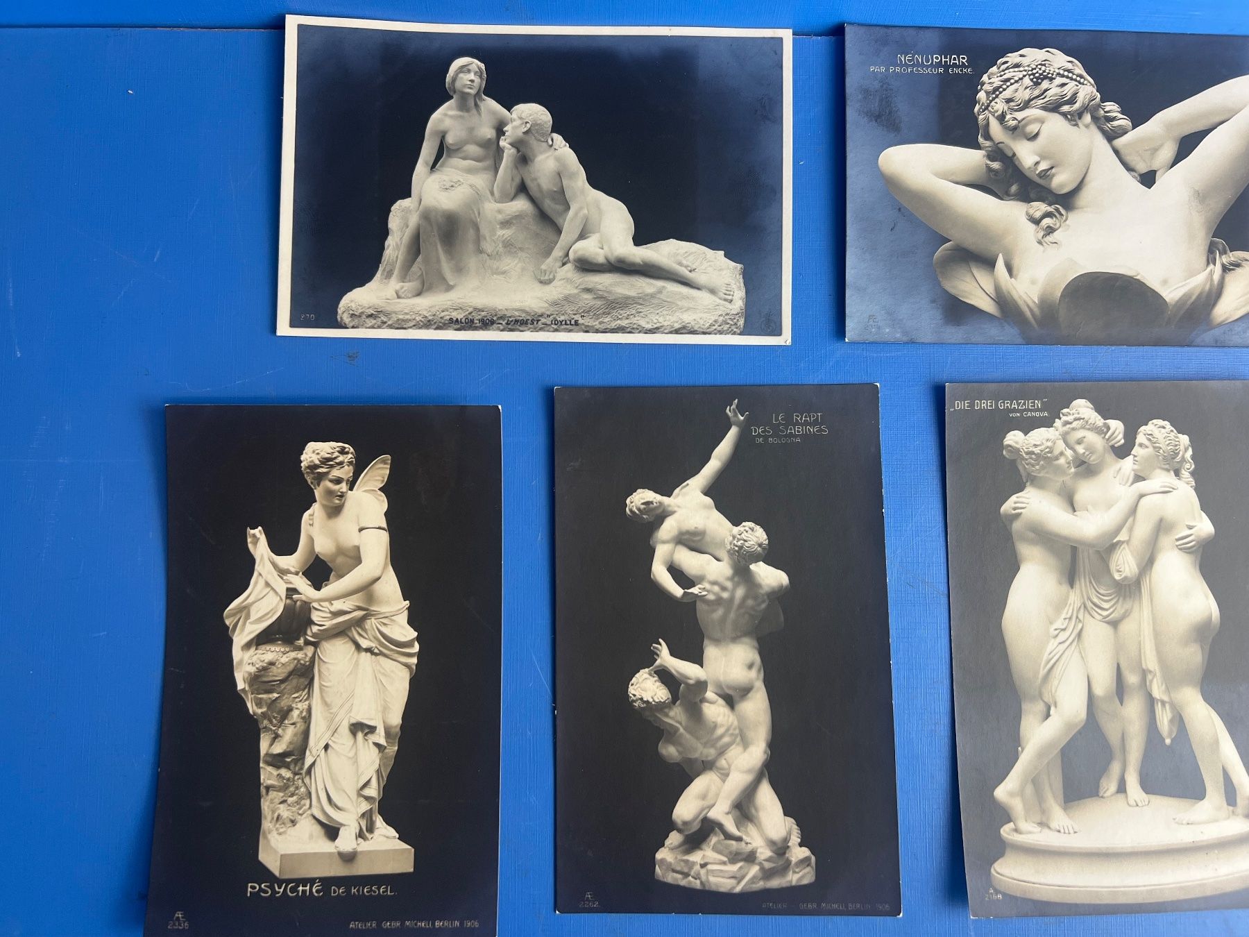 Ansichtskarten: 8 Kunstkarten Paris um 1900 – Gebraucht aus Unterengstringen von Gustav03 2