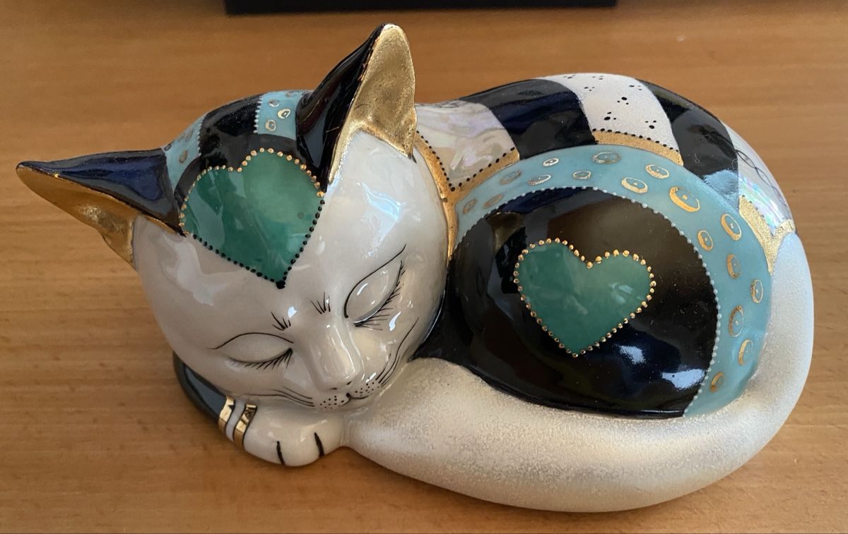 Tutte le decorazioni: Handbemalte Porzellan - Katze – Usato da Sarnen venduto da Paris99 3