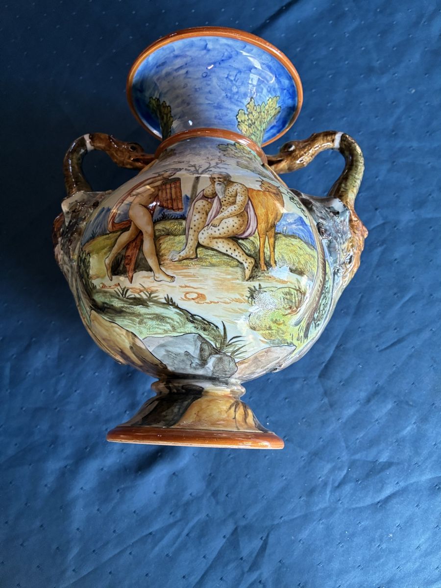 Ginori Vasen & Gefässe: Ginori Henkelvase – Gebraucht aus Dornach von Rosengarten 1