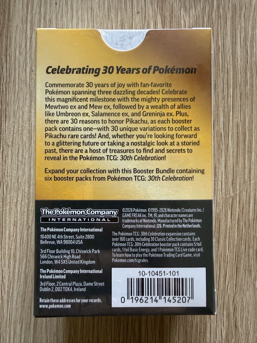Pokémon Sammelbilder & Trading cards: Pokemon Booster Bundle 30th Celebration wave 1 – Neu und originalverpackt aus Lausanne von mic_xqf6 2