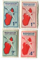 Briefmarken "Flugpost". Madagaskar