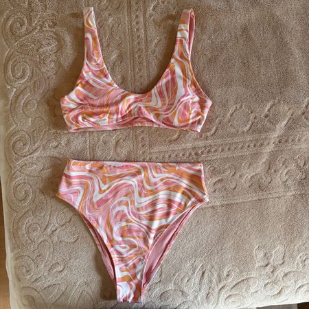 H&M Bikini Set Grösse 36 pink/orange wie neu
