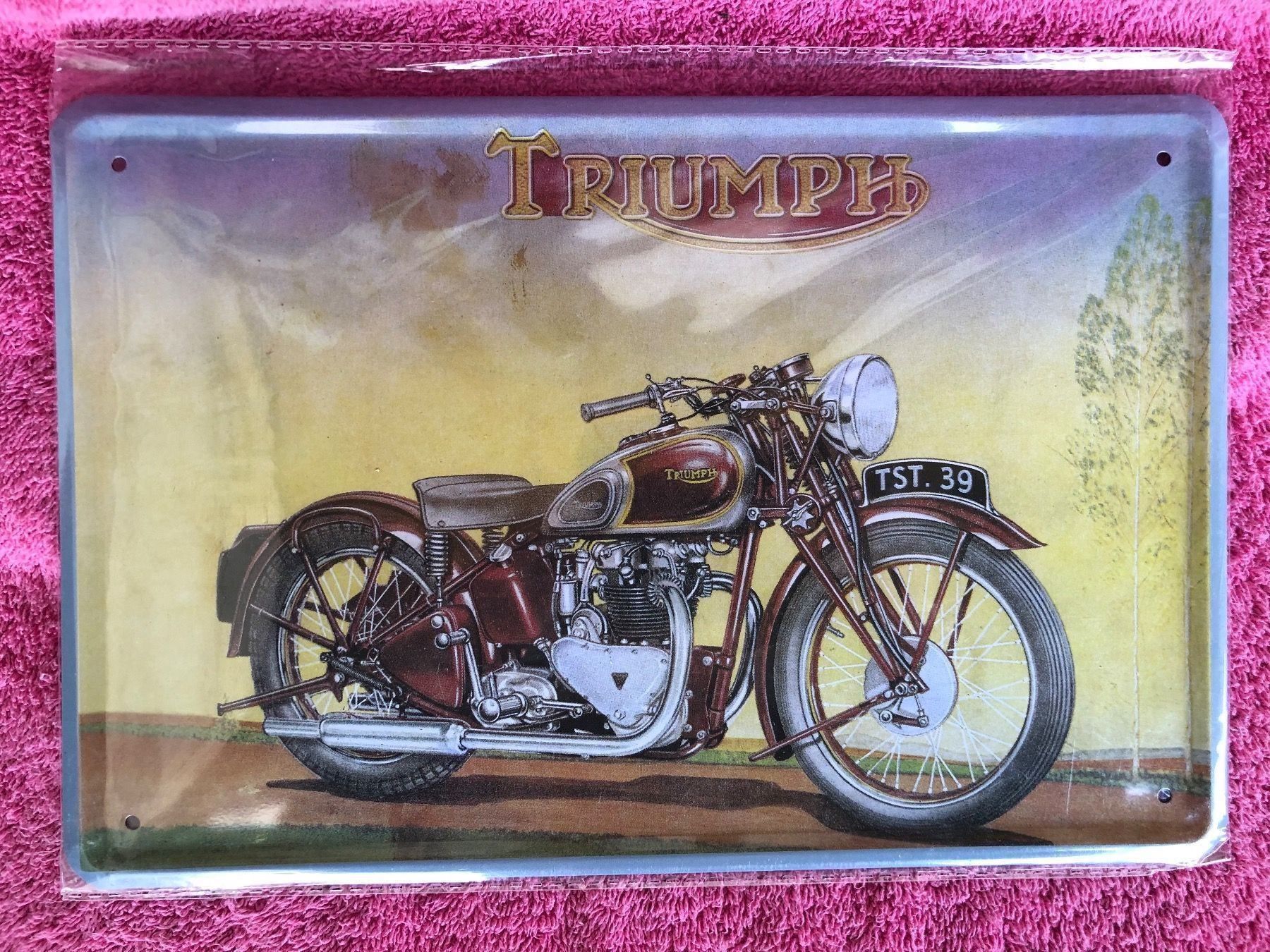 Insegne: Triumph zweirad classic motorrad – Nuovo (secondo la descrizione) da Reinach AG venduto da rares75