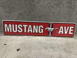 Ford Mustang Avenue usa Strassenschild 