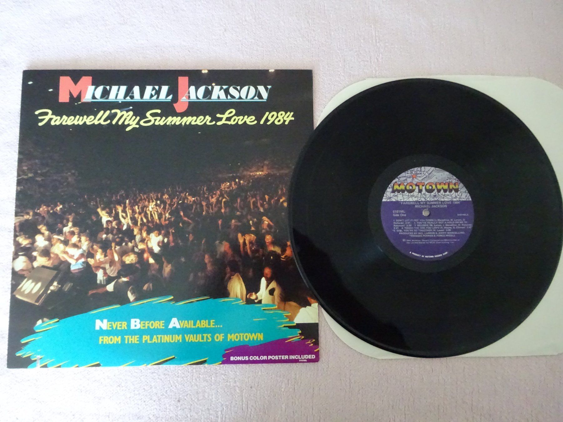 Dischi in vinile: MICHAEL JACKSON ** NEUWERTIG ** INKL. FARB POSTER – Usato da Luzern venduto da xrayspex99 2