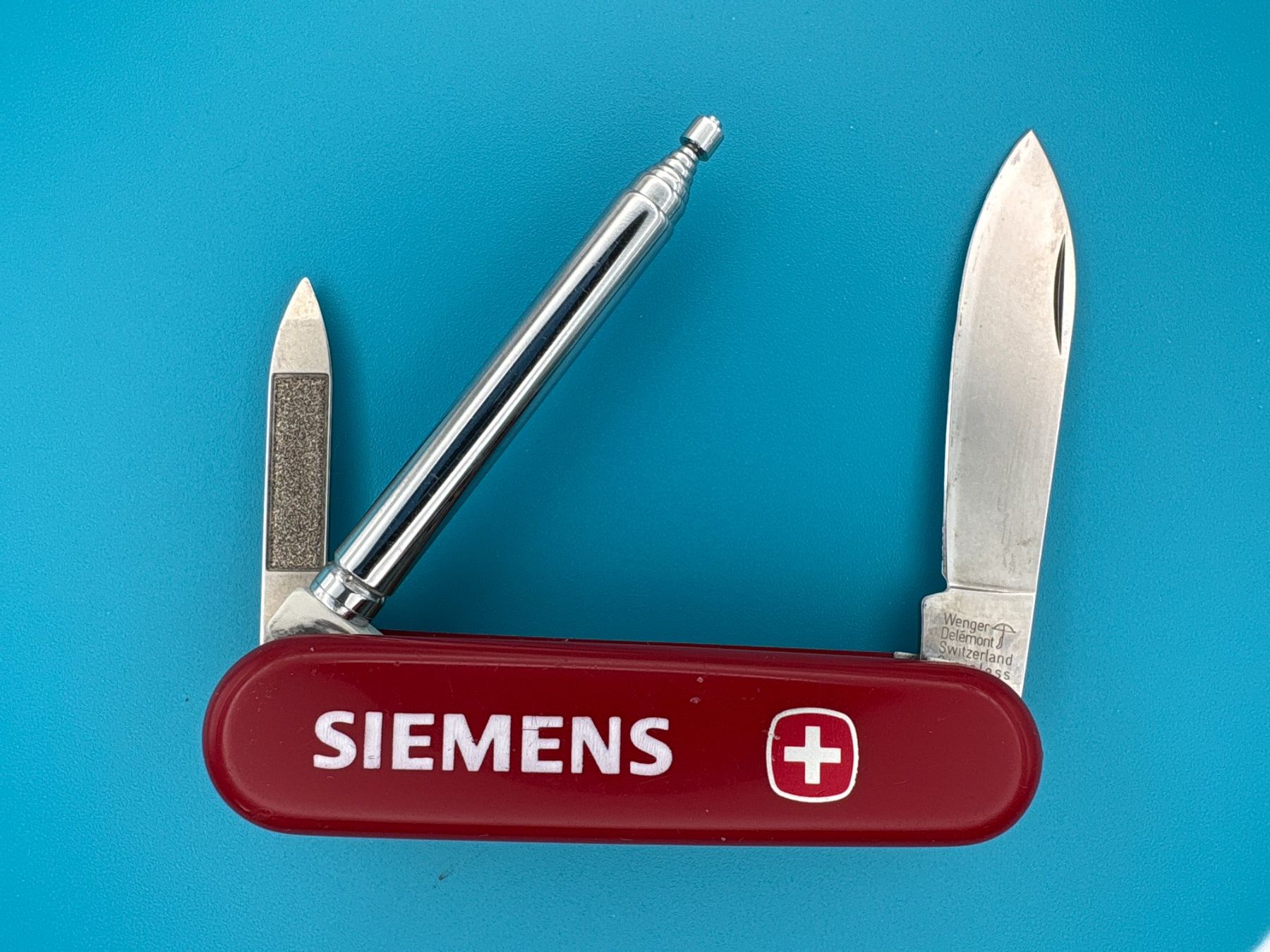 Wenger Coltelli tascabile: Wenger Pointer Sackmesser mit Zeigestab & Siemens Logo – Usato da Elgg venduto da Jo_Naj