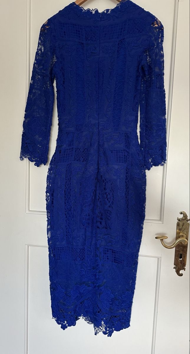 Ermanno Scervino Vestiti: Ermanno Scervino Spitzenkleid blau Groesse 40 – Usato da Zollikon venduto da _M65_ 3