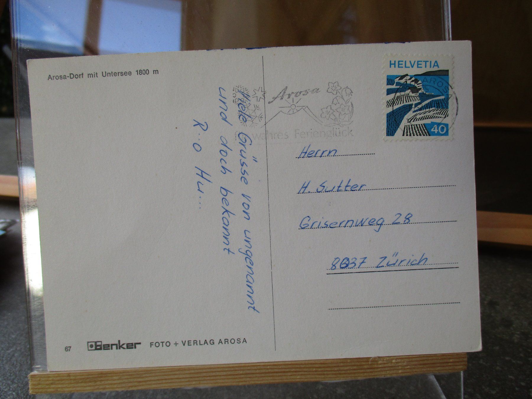 Cartoline postali: Arosa Postkarte  2 – Usato da Felsberg venduto da sanwill 1