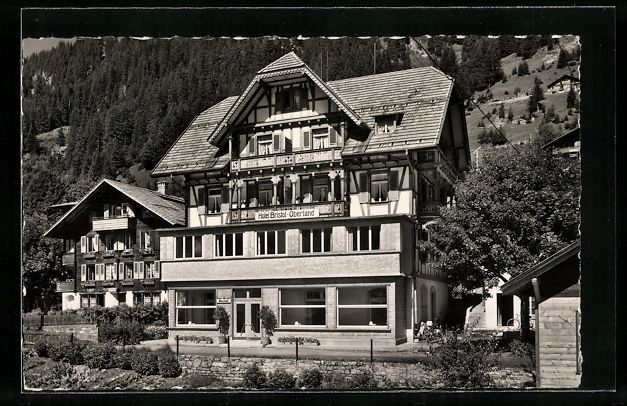 Cartoline postali: AK Adelboden, Hotel Bristol-Oberland – Usato da Berlin venduto da bartko-reher
