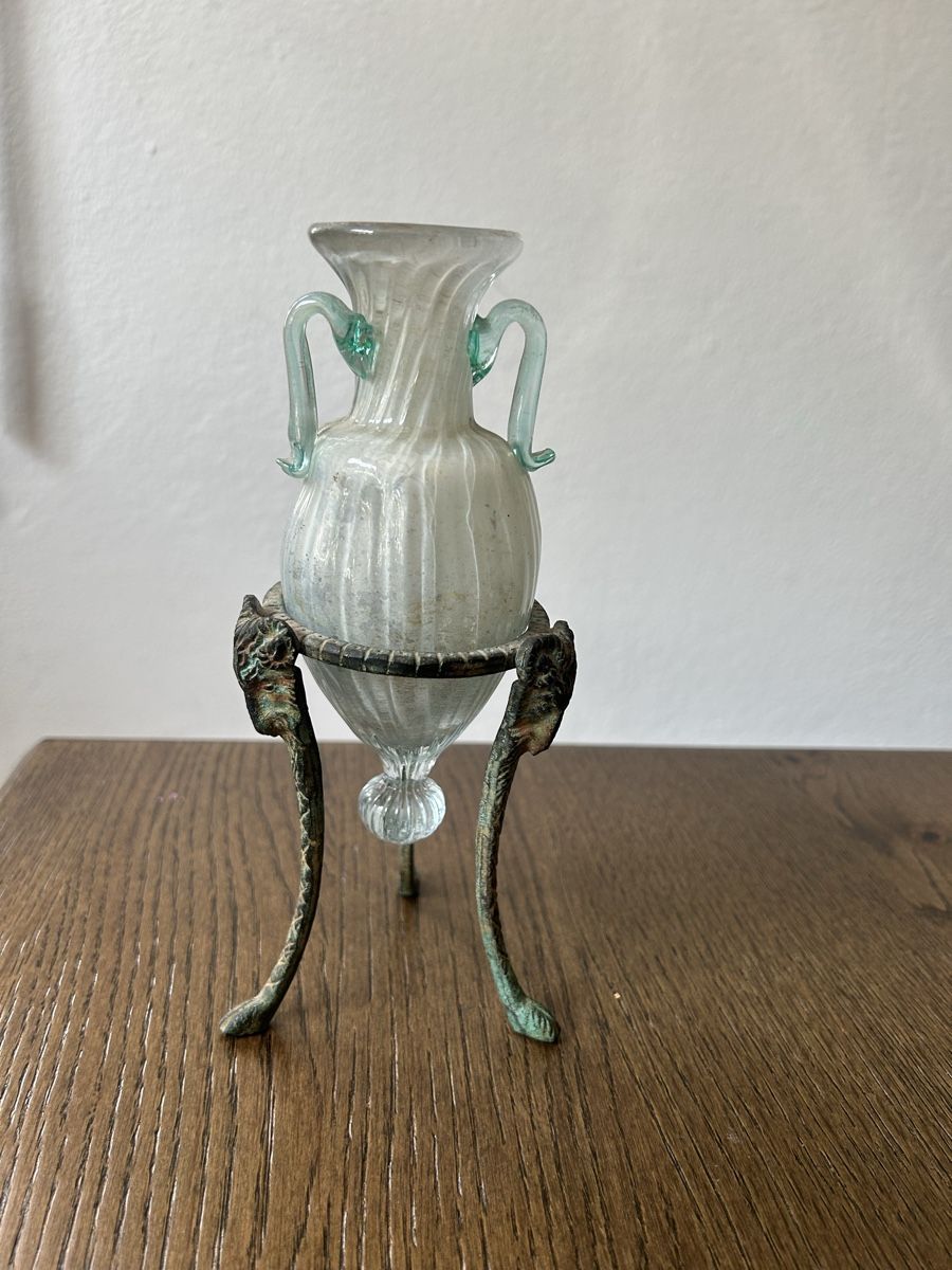 Murano Vasi & Recipienti: Antike Vase mit dekorativem Sockel- Kunstobjekt! – Usato da Losone venduto da del_yh97