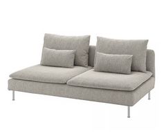 SÖDERHAMN Bezug-Set Viarp beige/braun (3er + 2 Armlehnen)