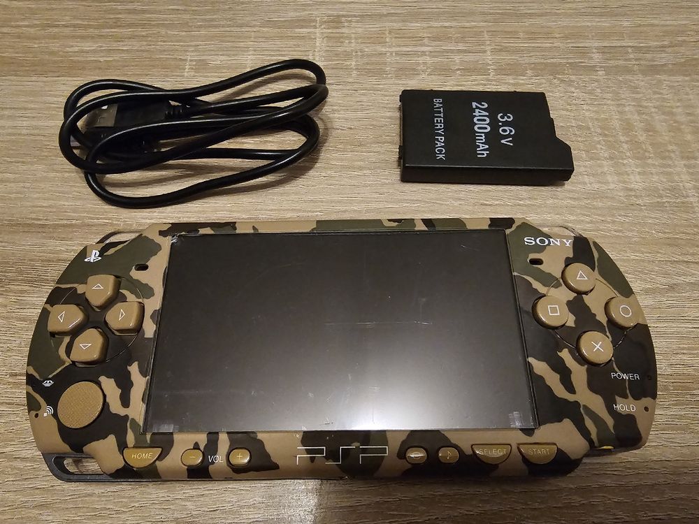 Sony PSP 2000 - seltenes camouflage Design (Neu (gemäss Beschreibung ...
