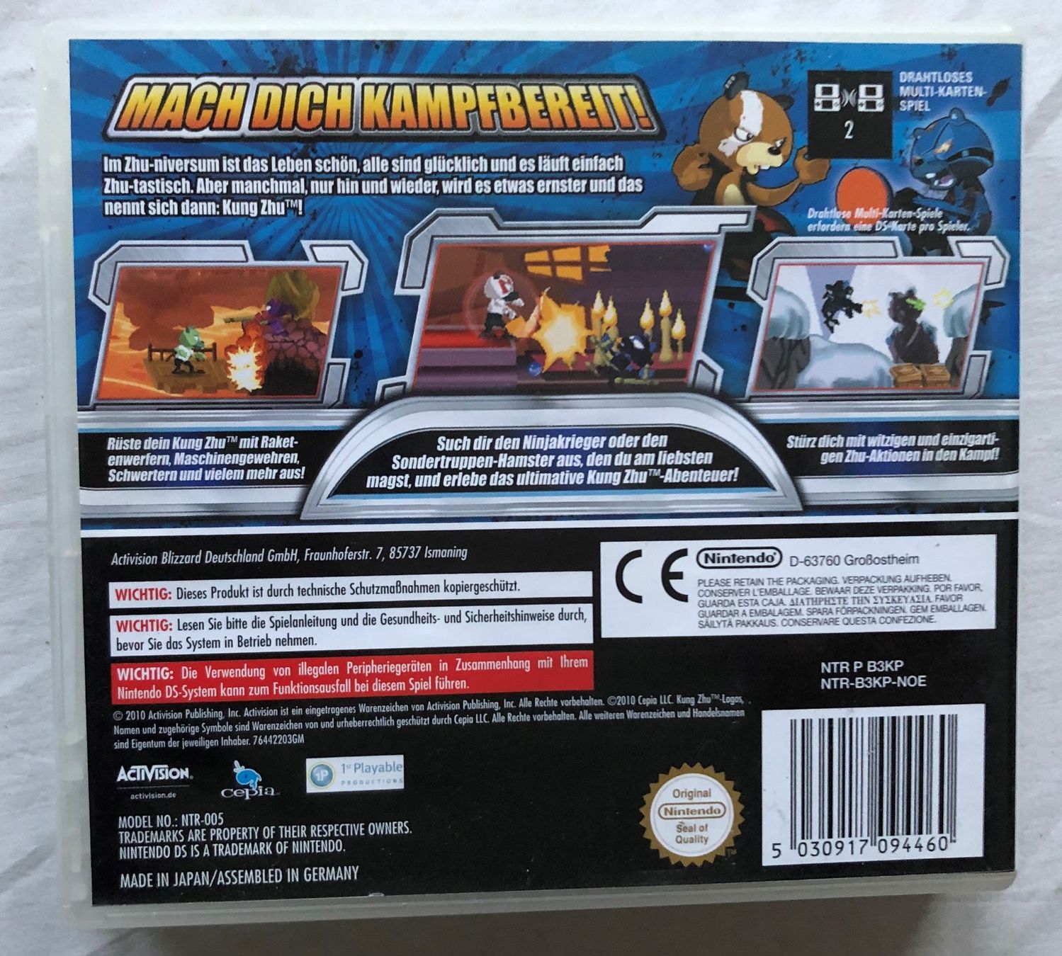 Nintendo Giochi: Nintendo DS - KUNG ZHU – Usato da Schaffhausen venduto da durruti 2