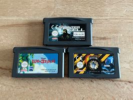 Lilo & Stitch, Splinter Cell, Robot Wars - GBA Spiele Bundle