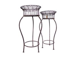 Gartendeko Pflanzschale braun 61 und 70cm