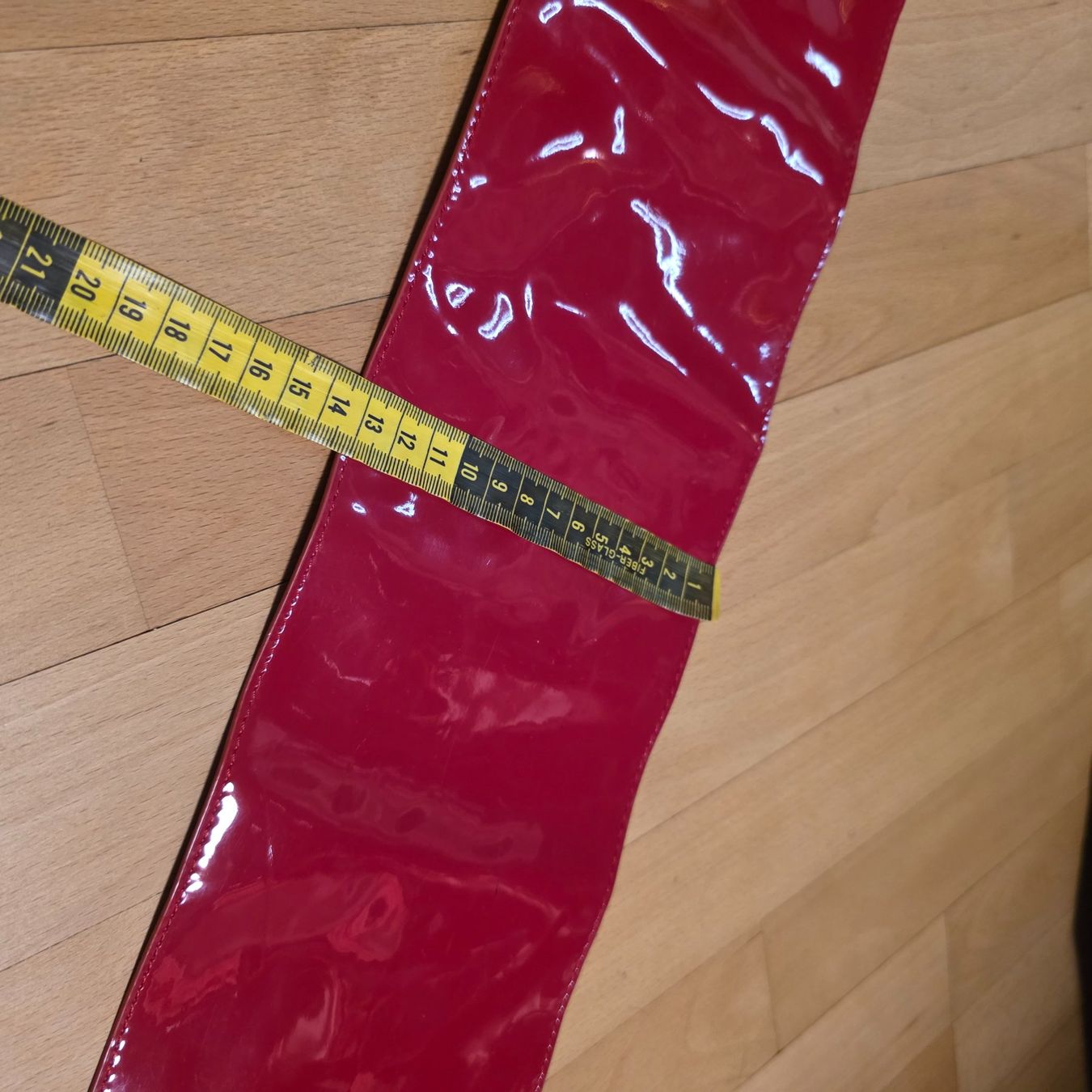 Cinture: Vintage roter Lackgürtel – echtes Statement – Usato da Wald ZH venduto da CapLux 4