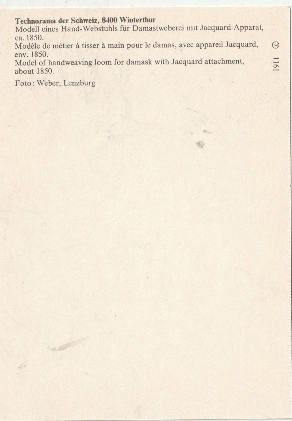 Cartes postales: Winterthur Technorama – D'occasion à Lumbrein par made02 1