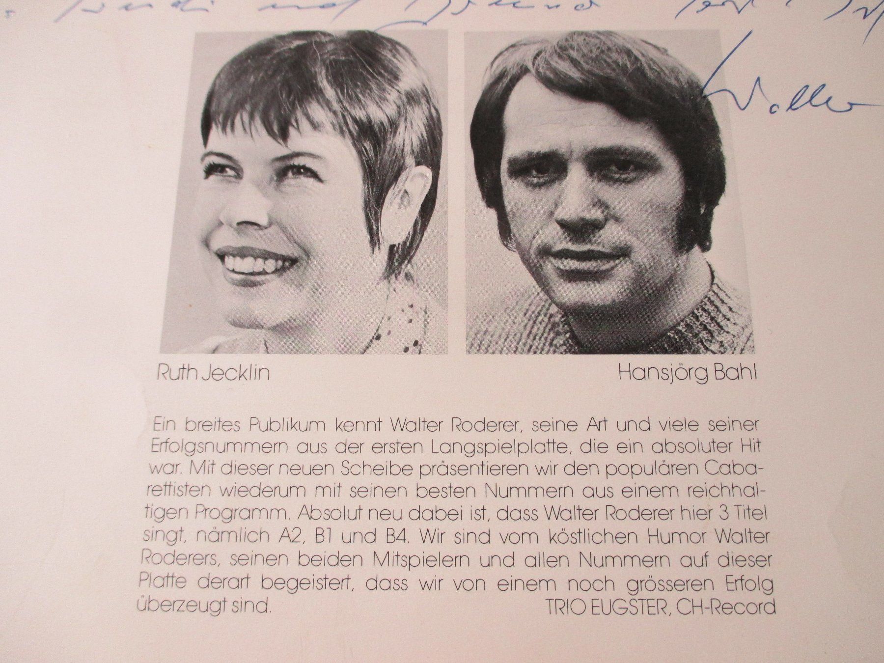 Dischi in vinile: Walter Roderer 2, signiert – Usato da Flims - Dorf venduto da Stagediver 3