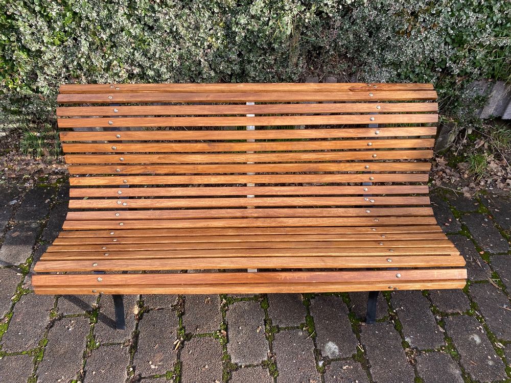 Geschwungene Gartenbank NEU HOLZLATTE EICHENHOLZ Kaufen auf Ricardo