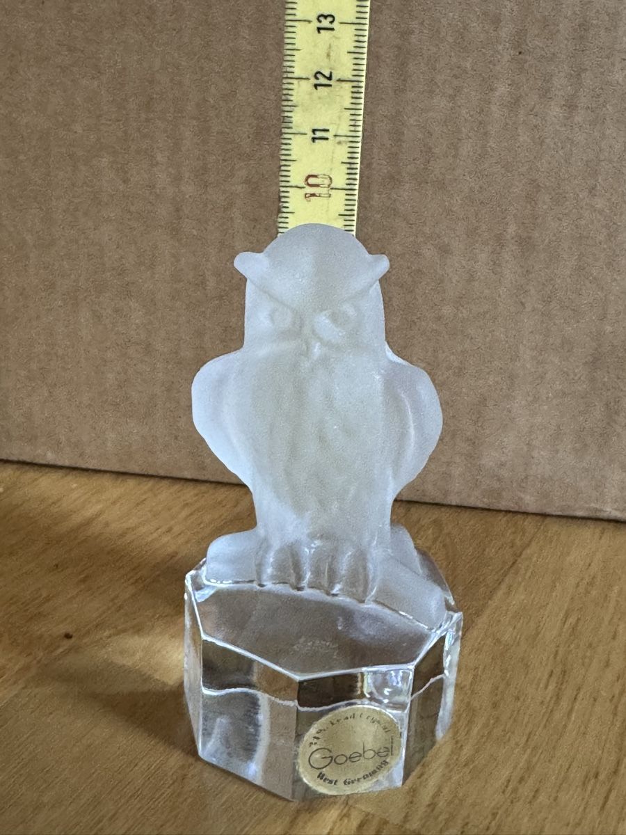 Statuette: Goebel Kristallfigur Eule auf Sockel – Nuovo (secondo la descrizione) da Zürich venduto da wtpooh 5
