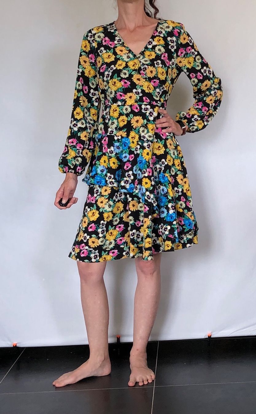 Vestiti: Robe à fleurs volantée Wallis taille 36 neuve – Nuovo e nell'imballaggio originale da Coppet venduto da Vanessamode 2