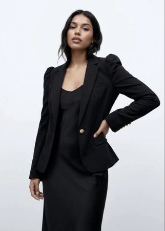 Zara Black Blazer Size S