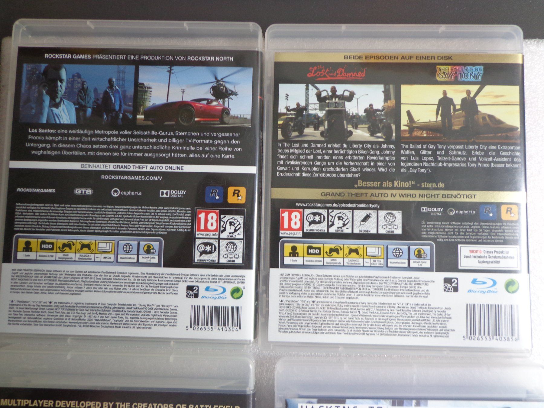 Sony Jeux: PS3, 4 Spiele original – D'occasion à Hinterkappelen par Roku5 6